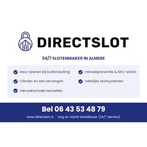 Directslot 24/7 Slotenmaker Almere e.o. logo
