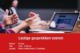 Zaankanters voor elkaar organiseert "Lastige gesprekken voeren"