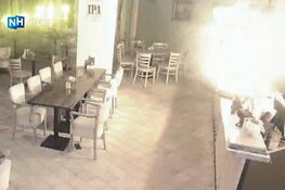 Explosie in hotel Zaandijk te zien op haarscherpe beveiligingsbeelden