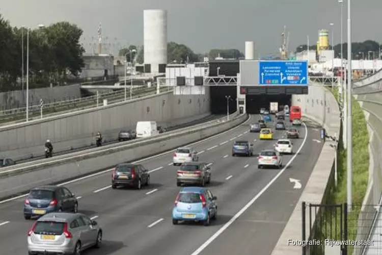 Coentunnel aankomende nacht dicht verkeer moet omrijden
