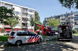 Hond gered van snikheet balkon