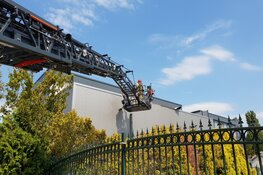 Brand op dakterras woning Zaandam