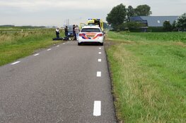 Motorrijder onderuit op N246