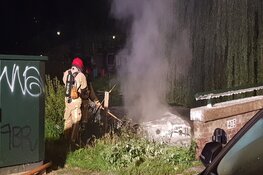 Boot in brand in Zaandijk