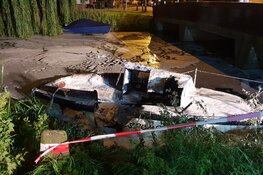 Boot in brand in Zaandijk