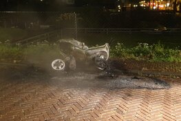 Scooter in brand in Zaandam