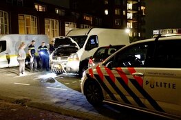 Camper in brand gestoken