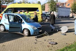 Oude automobilist verliest controle