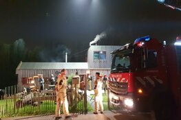 Schade op woonboot door brand