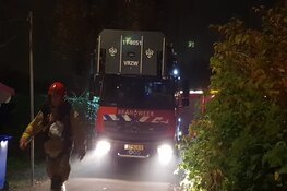 Schade op woonboot door brand