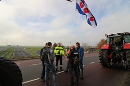 Boerenprotest ook boven de A7