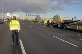 Half uur vertraging op A8 bij Zaandam door ongeluk