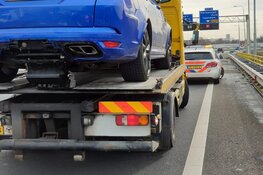 File op A7 richting Amsterdam door afgevallen glasplaten neemt af