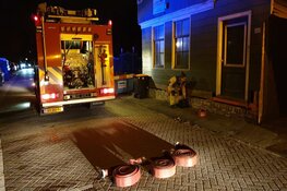 Brand op woonboot Westzaan