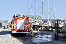 Gewonde door brand op zeilschip