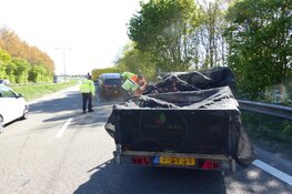 Veel schade bij eenzijdig ongeval op N246