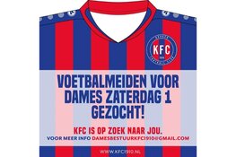 KFC zoekt versterking voor nieuw vrouwenteam op zaterdag