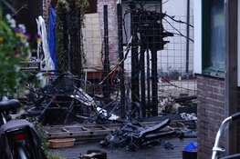 Paniek bij brand in schuur