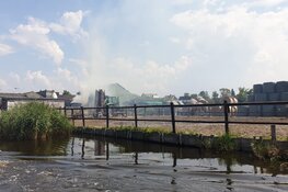 Brand in hooiwagen Oostzaan