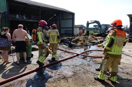 Brand in hooiwagen Oostzaan