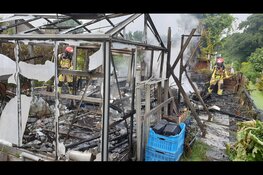 Brand bij tuinvereniging Zaandam