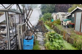Brand bij tuinvereniging Zaandam