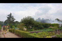 Brand bij tuinvereniging Zaandam