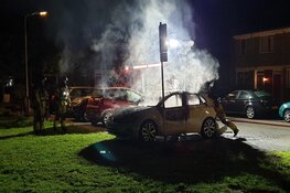 Auto in brand in Zaandam