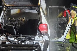 Auto in brand in Zaandam