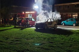 Auto in brand in Zaandam