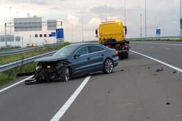 Botsing op A7: automobilist vlucht