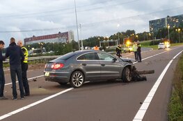 Botsing op A7: automobilist vlucht