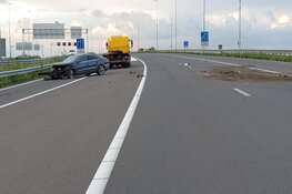 Botsing op A7: automobilist vlucht
