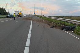 Botsing op A7: automobilist vlucht