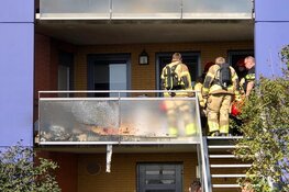 Brand op balkon in Assendelft