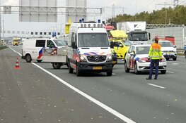 Flinke vertraging na ongeluk op A8