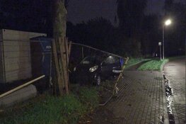 Auto tegen boom gereden in Zaandam