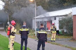 Brand in slooppand aan Sportlaan