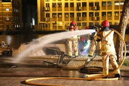 Brand op boot in Wormerveer