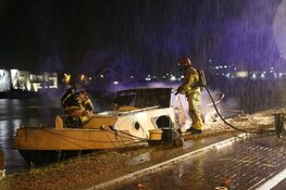 Brand op boot in Wormerveer