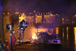 Brand op boot in Wormerveer