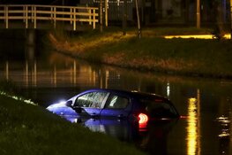 Auto te water in Westknollendam