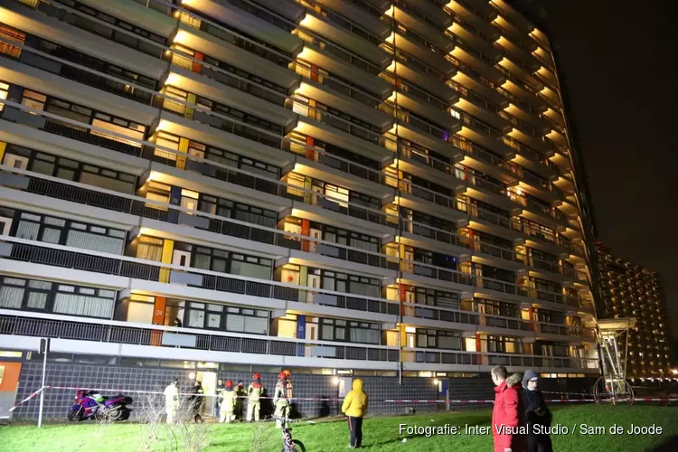 Brand in garagebox van flat in Zaandam