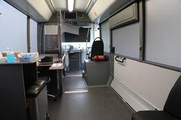 Tijdelijke corona testbus in Poelenburg