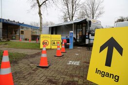 Tijdelijke corona testbus in Poelenburg