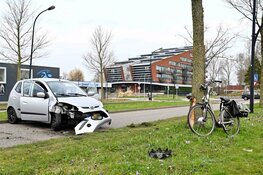 Auto botst tegen boom in Krommenie