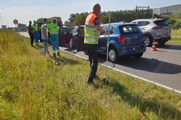 Vier auto's tegen elkaar in Krommenie