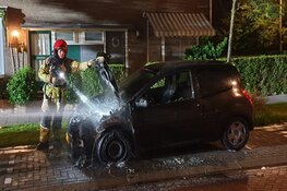 Auto in brand in Wormerveer