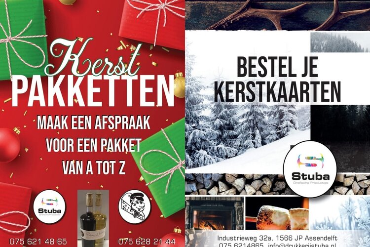 Kerstpakketten of kerstkaarten? Stuba regelt het voor u!