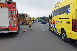 A8 afgesloten door ongeluk